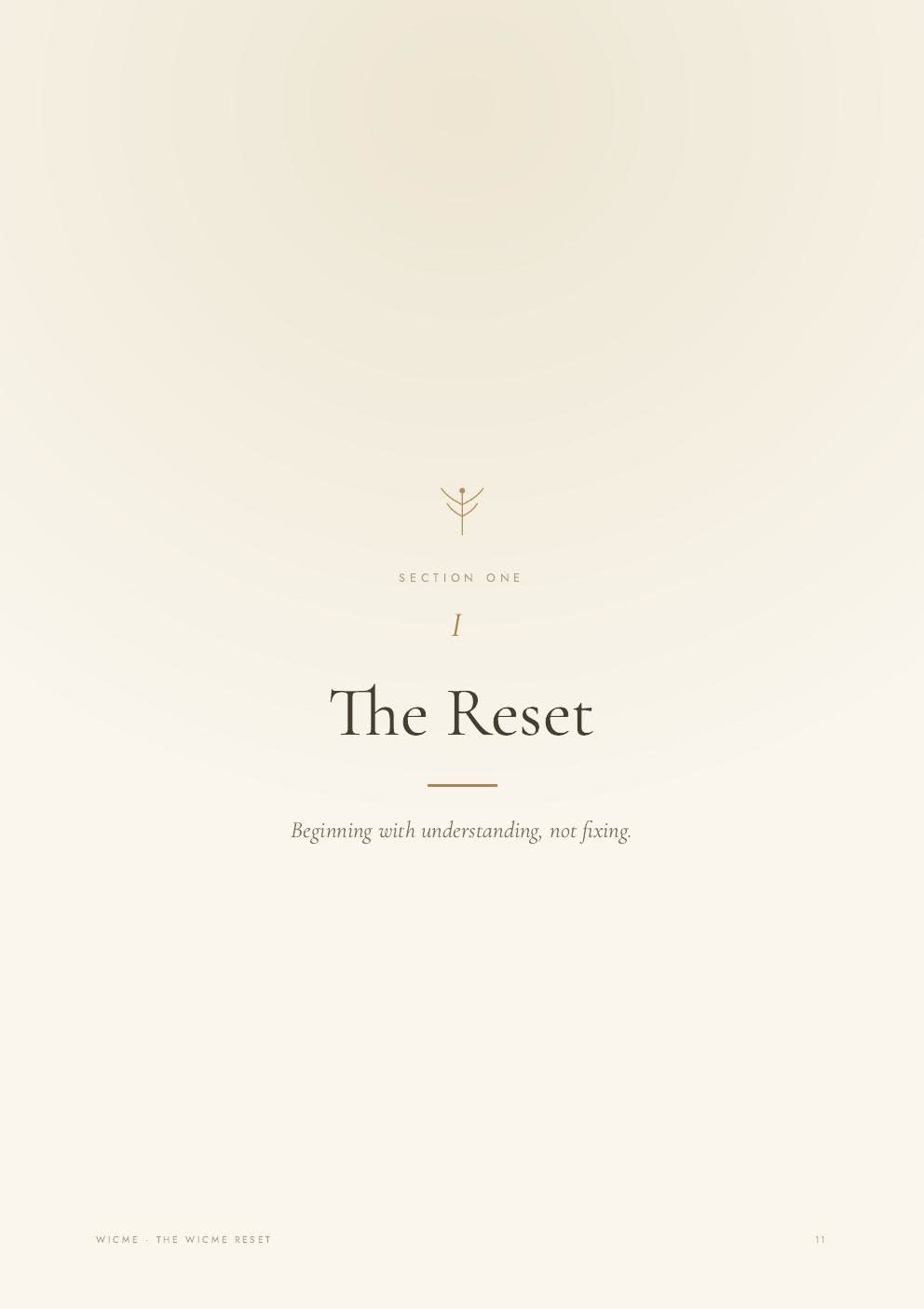 Home Rhythms — real spread from The WICME Reset