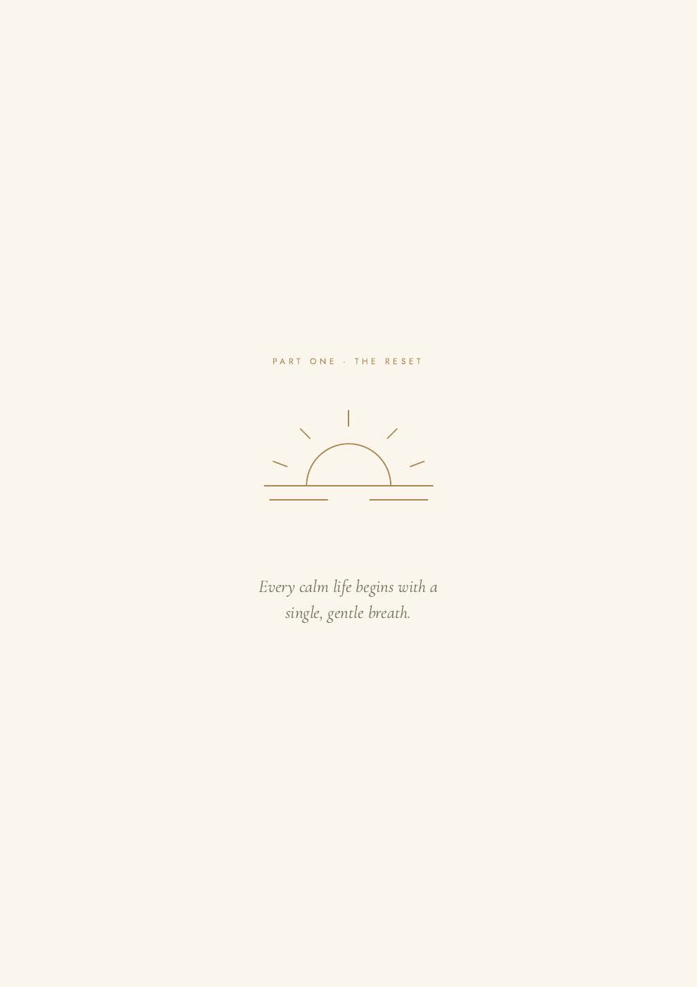Quiet Mind System — page from The WICME Reset