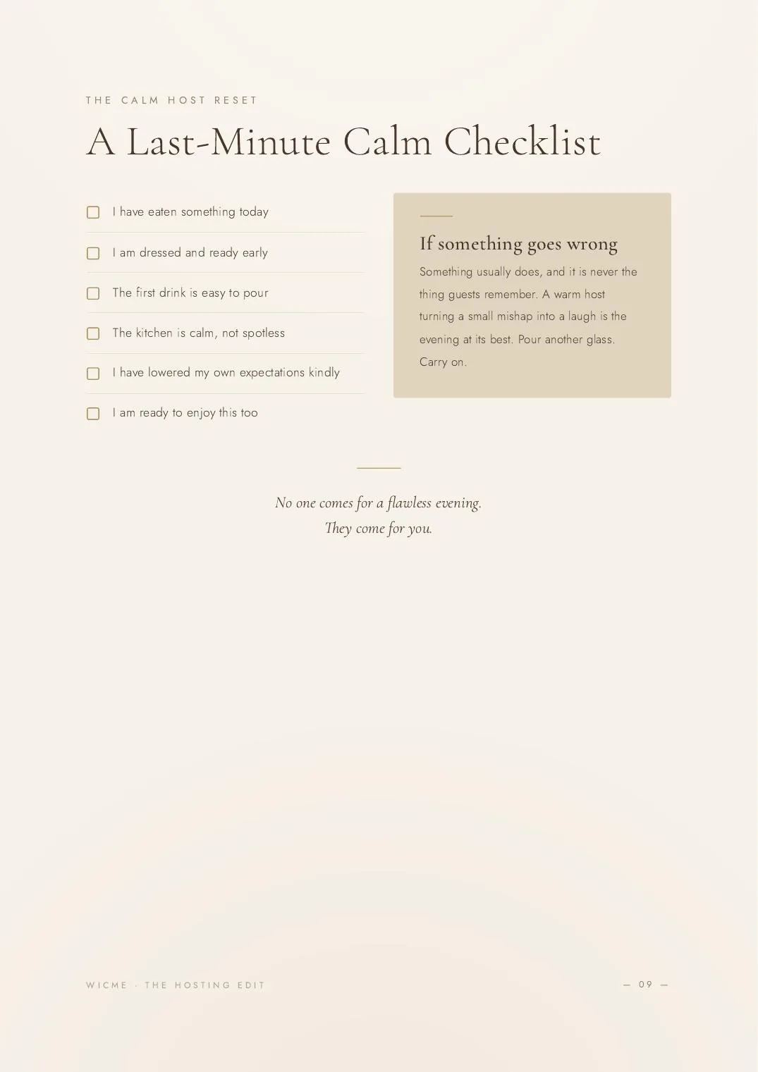 The Hosting Edit — Guest list + RSVP