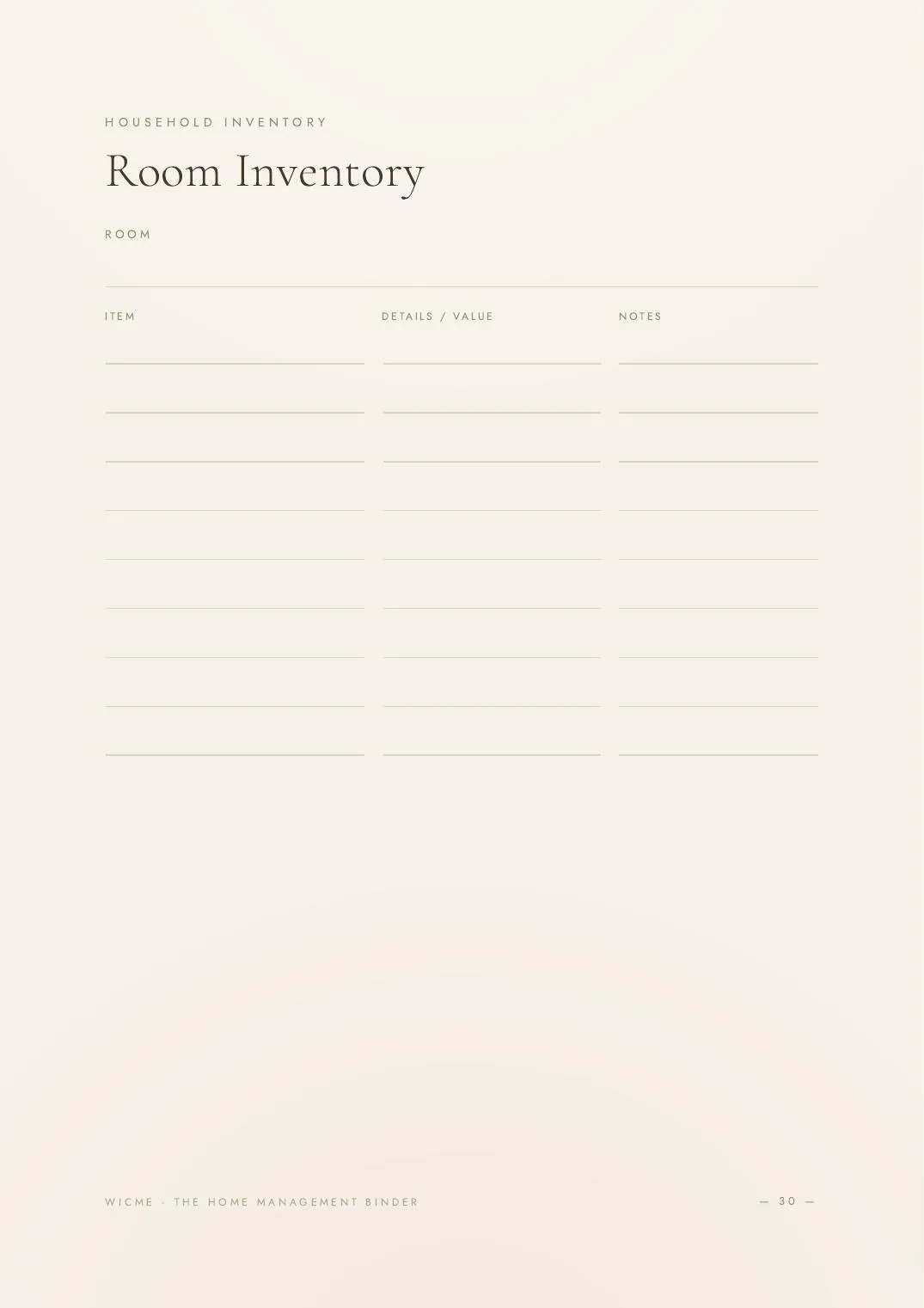 The Home Management Binder — Travel + holiday planner