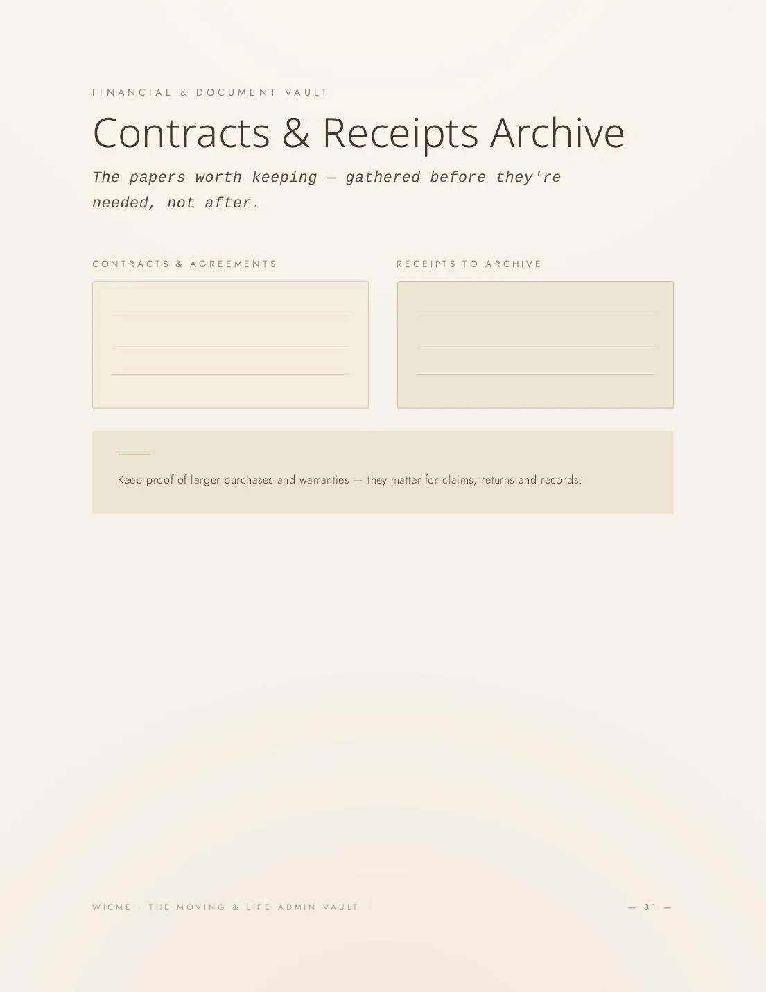 The Moving & Life Admin Vault — Utilities + address tracker